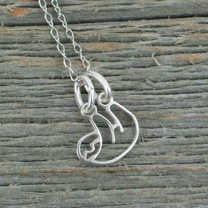 Sloth Silver Necklace - Lisa Young Design