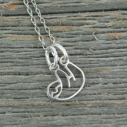 Sloth Silver Necklace - Lisa Young Design