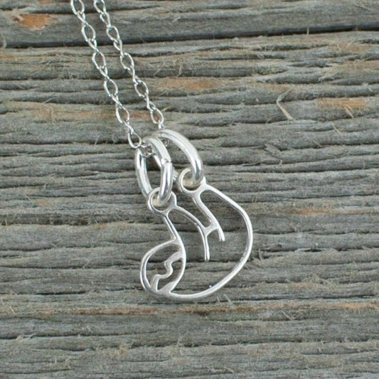 Sloth Silver Necklace - Lisa Young Design