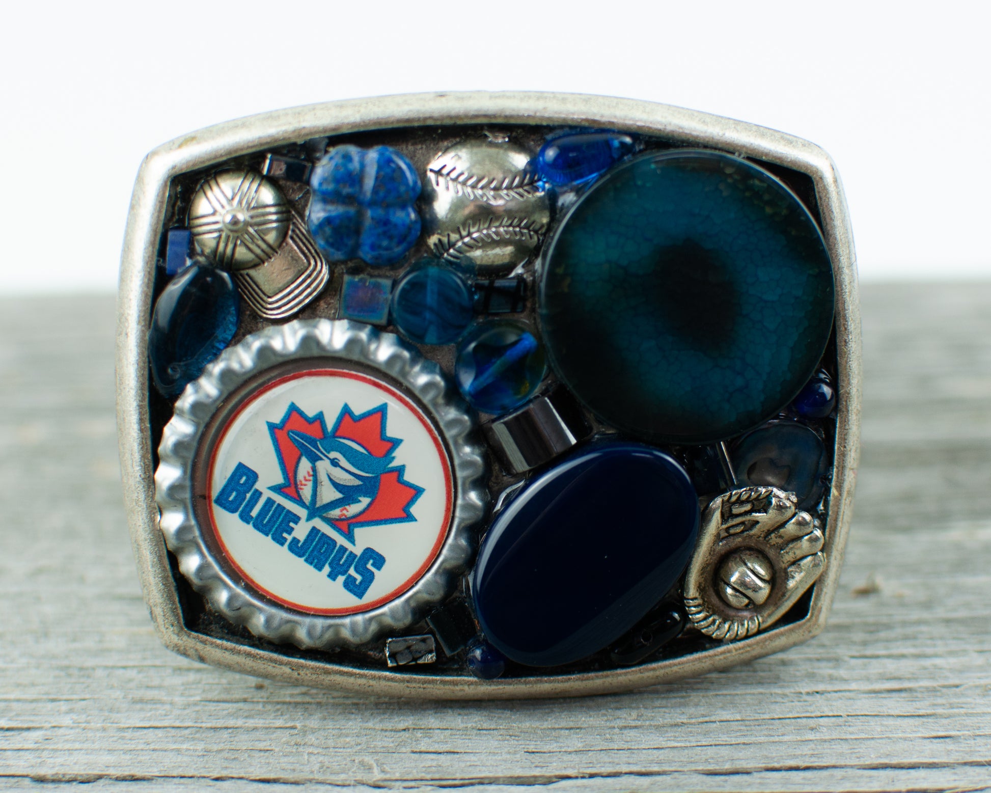 Toronto Blue Jays theme Belt Buckle - Lisa Young Design
