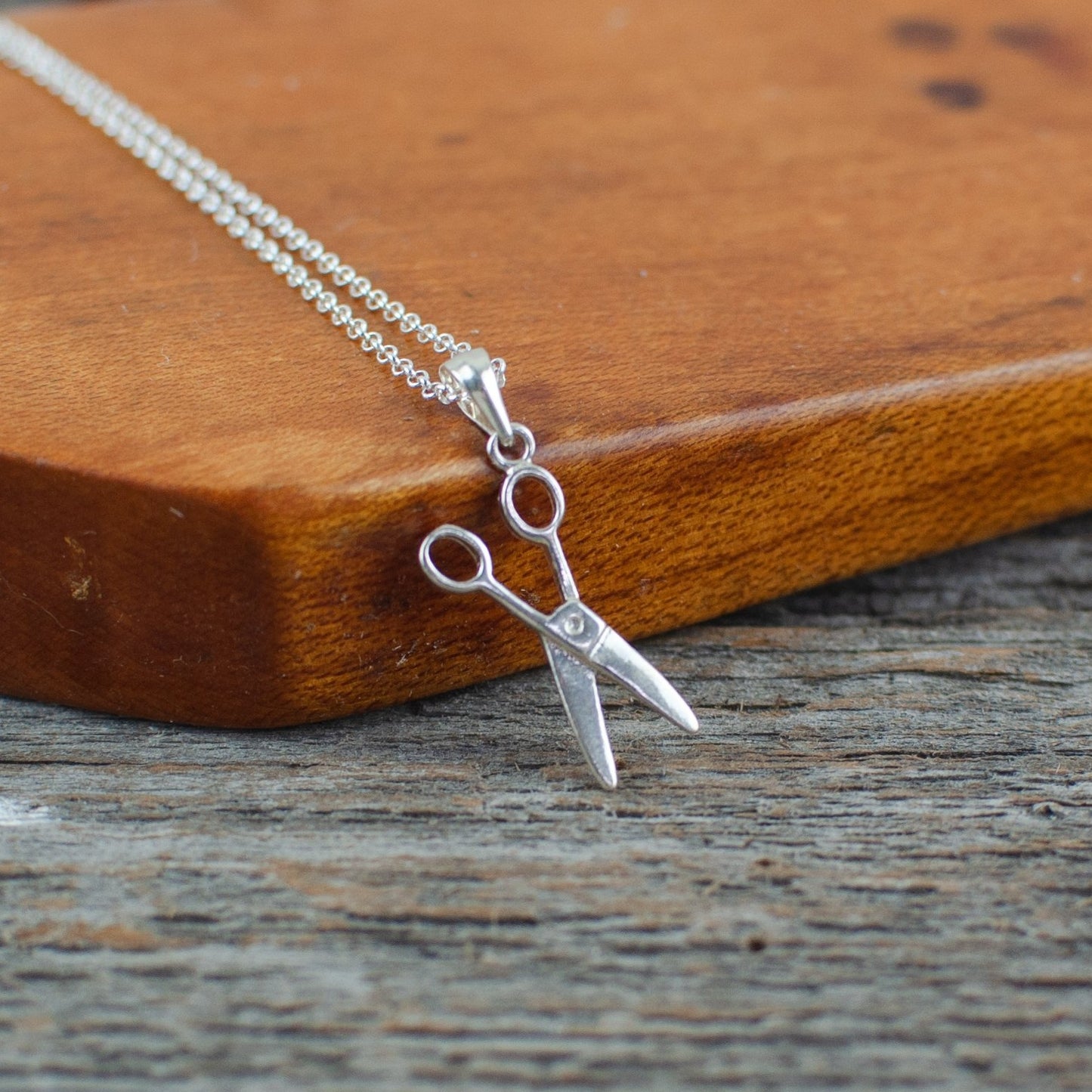 Scissors charm  Silver Necklace - Lisa Young Design