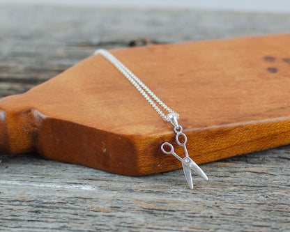 Scissors charm  Silver Necklace - Lisa Young Design
