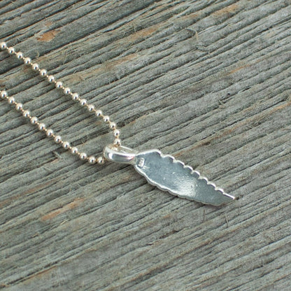 Feather charm Silver Necklace - Lisa Young Design