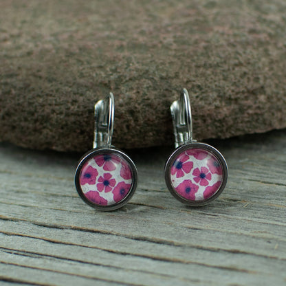 Poppy 8mm stainless steel French hook earrings - Lisa Young Design