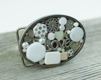 Tennis lovers theme Oval Belt Buckle - Lisa Young Design