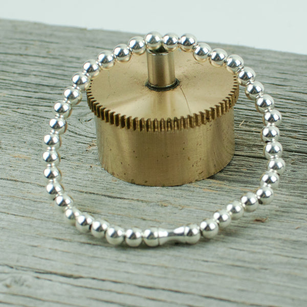 Sterling Silver Bead Bracelet 5mm