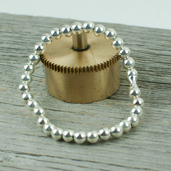 Sterling Silver Bead Bracelet 6mm