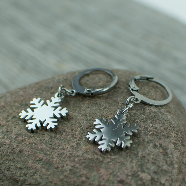 Snowflake Stainless steel earrings