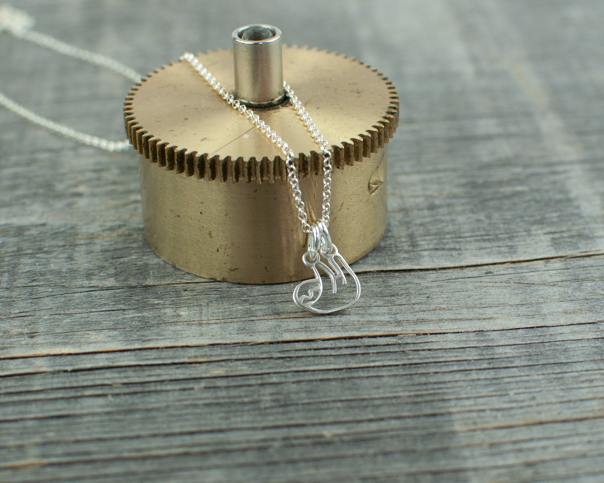 Sloth Silver Necklace - Lisa Young Design