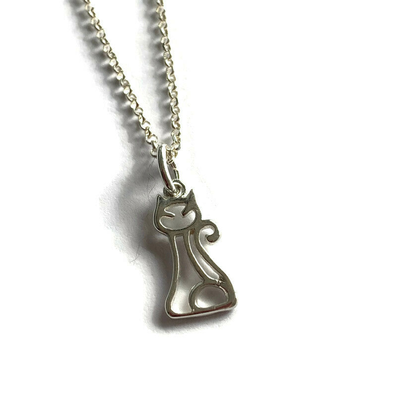 Cat charm Silver Necklace - Lisa Young Design