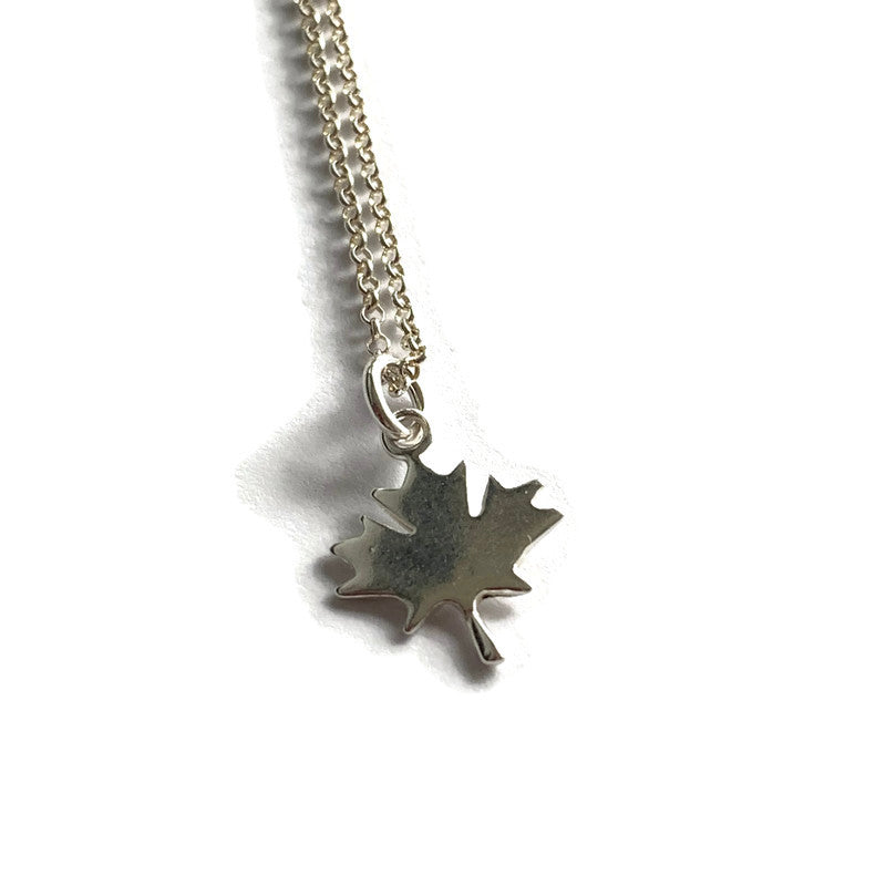 Maple leaf charm  Silver Necklace - Lisa Young Design