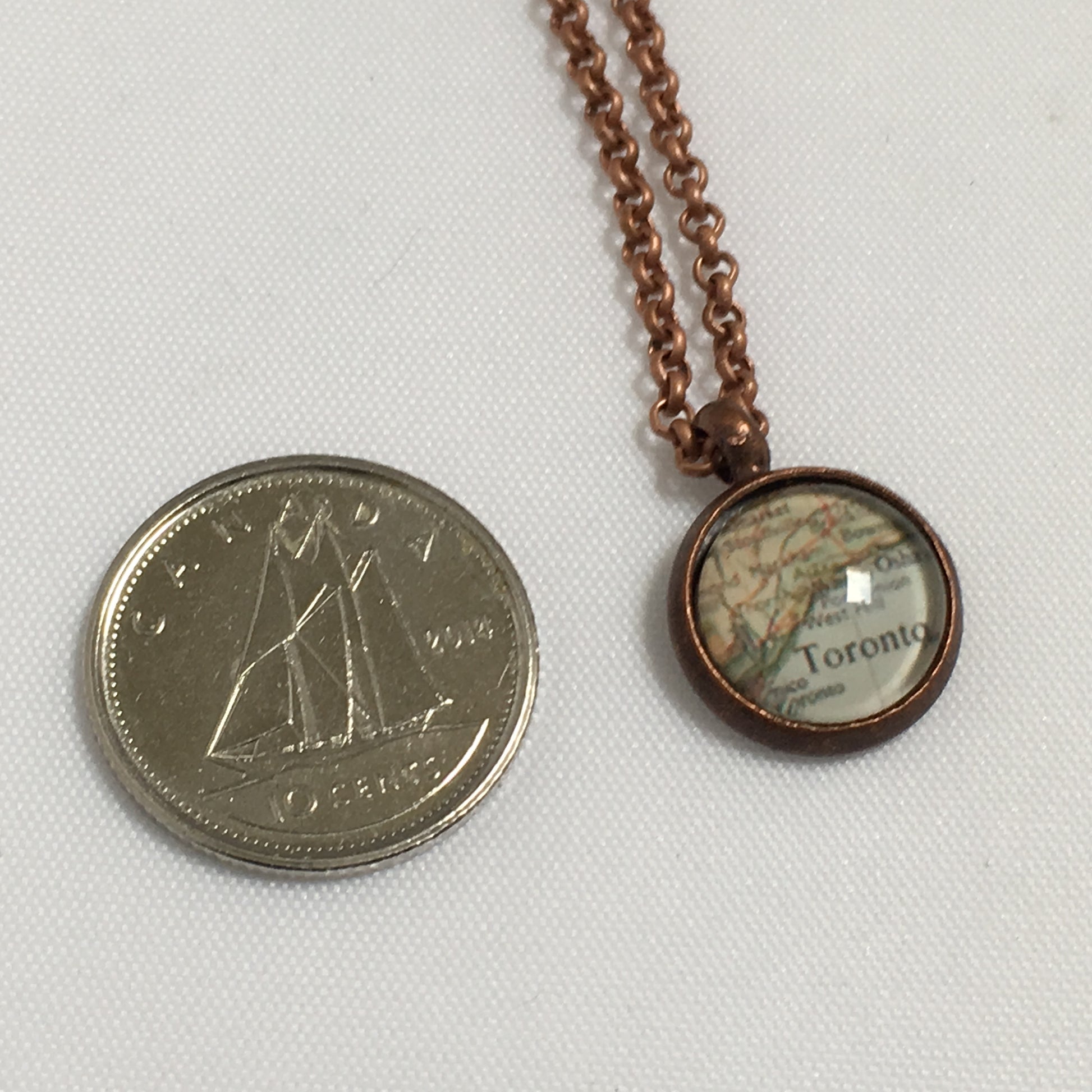 Toronto  Map Necklace - Lisa Young Design