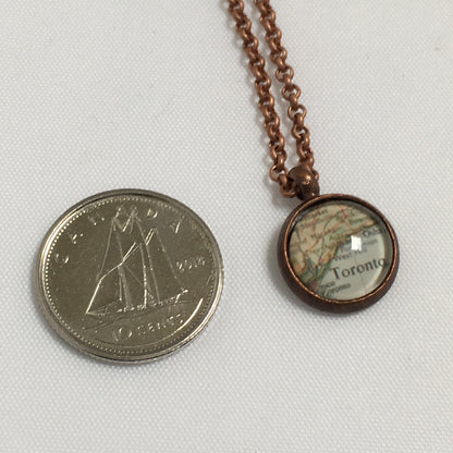 Toronto  Map Necklace - Lisa Young Design