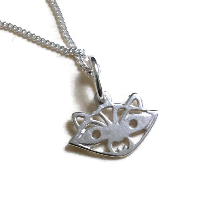 Raccoon  Silver Necklace - Lisa Young Design