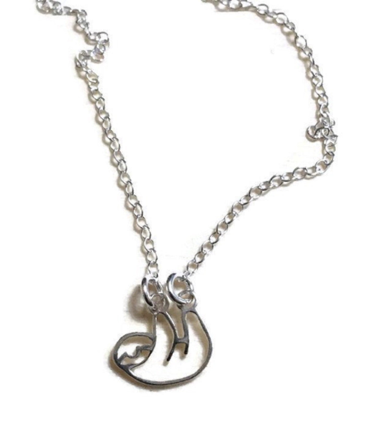 Sloth Silver Necklace - Lisa Young Design