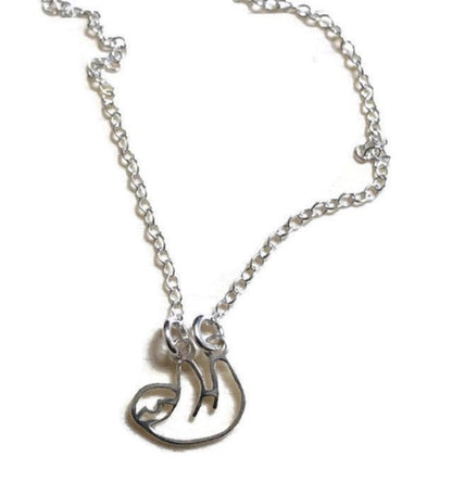 Sloth Silver Necklace - Lisa Young Design