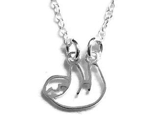 Sloth Silver Necklace - Lisa Young Design